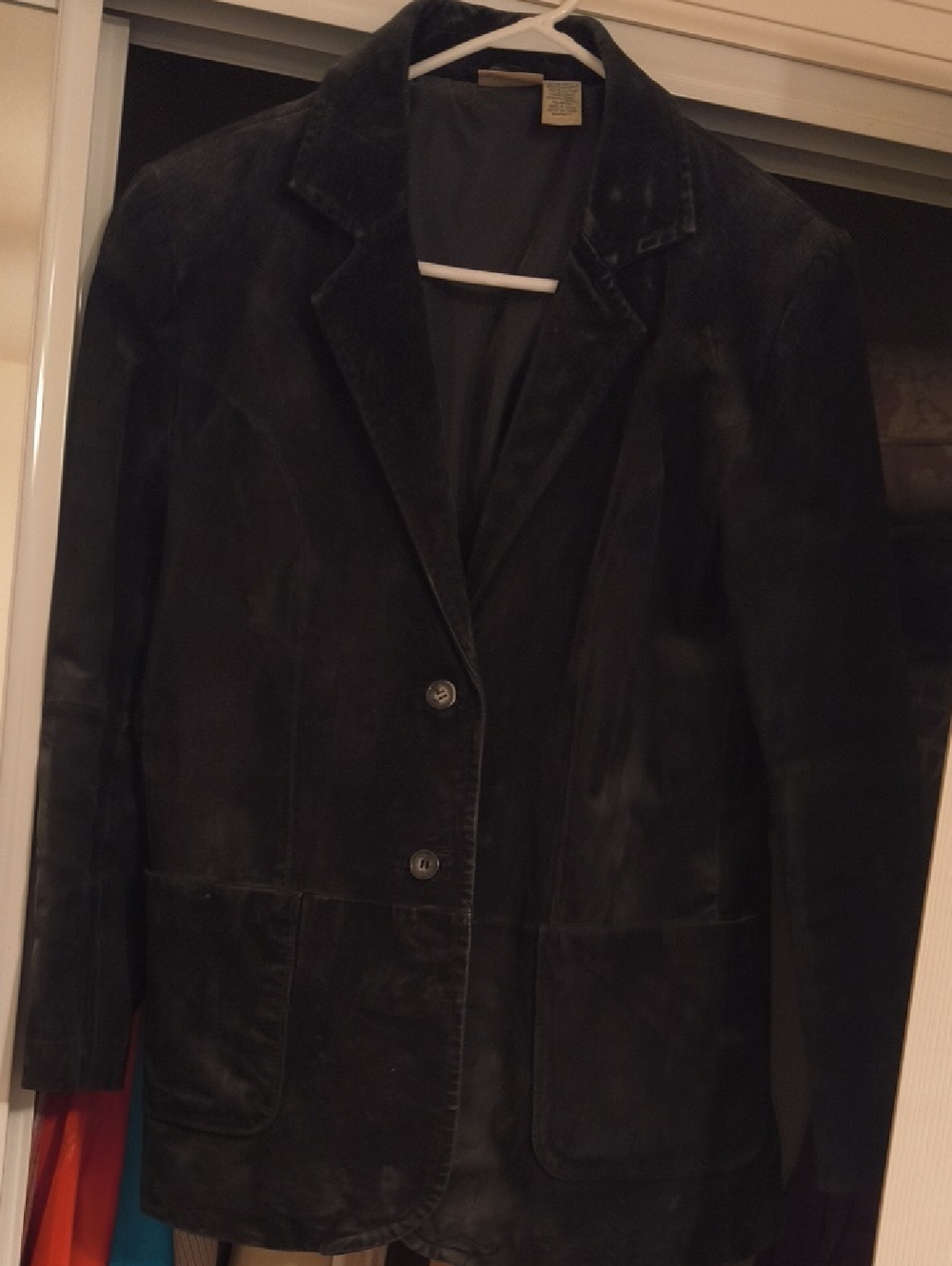 St. John's Bay Black Suede Women's Blazer Jacket